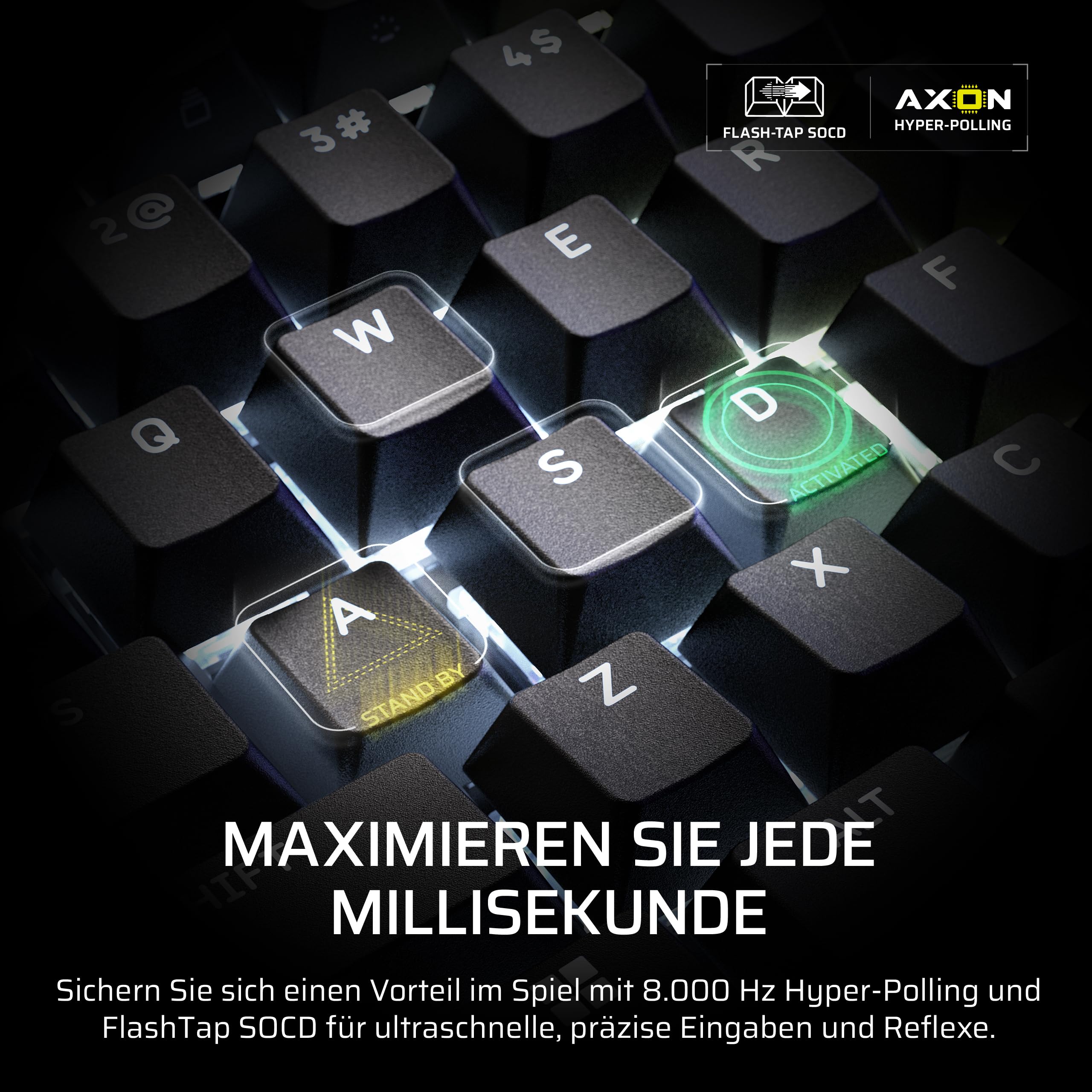 Corsair Galleon 100 SD RGB Mechanische Gaming-Tastatur QWERTZ Deutsch, Hotswapping MLX Pulse-Tastenschalter, 8,000Hz