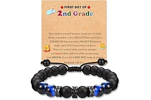 First Day of Second Grade Inspirational Card and Bracelet