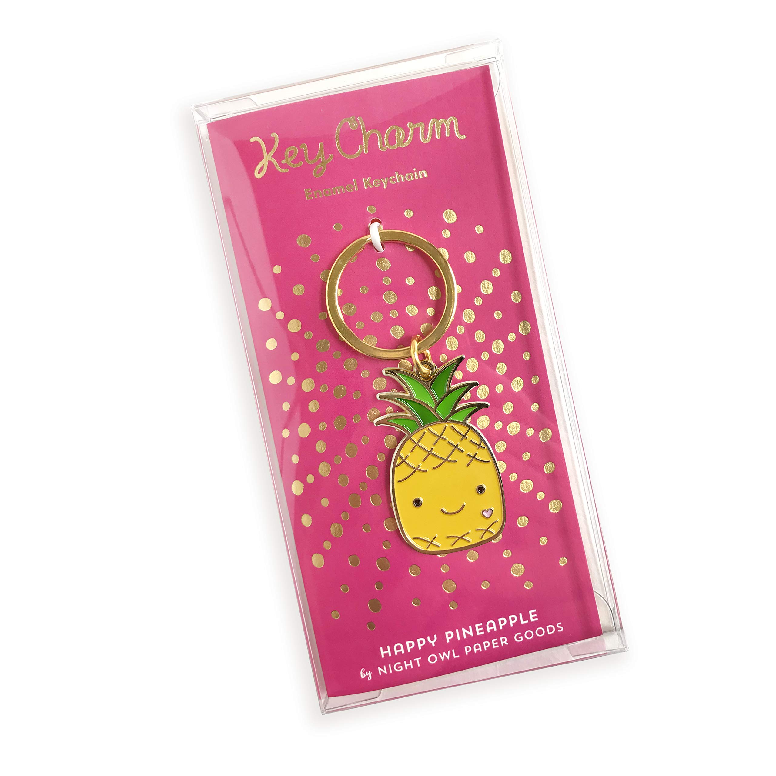 Amazon.com: Pineapple Enamel Keychain – Cute Tropical Fruit Charm