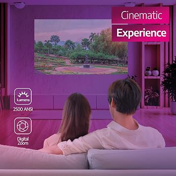 Philips, GamePix 800 smart projector, DLP, home theater, 1920 x 1080 pixels, Full HD, 120 Hz refresh rate, Google TV, 2500 ANSI lumens, black