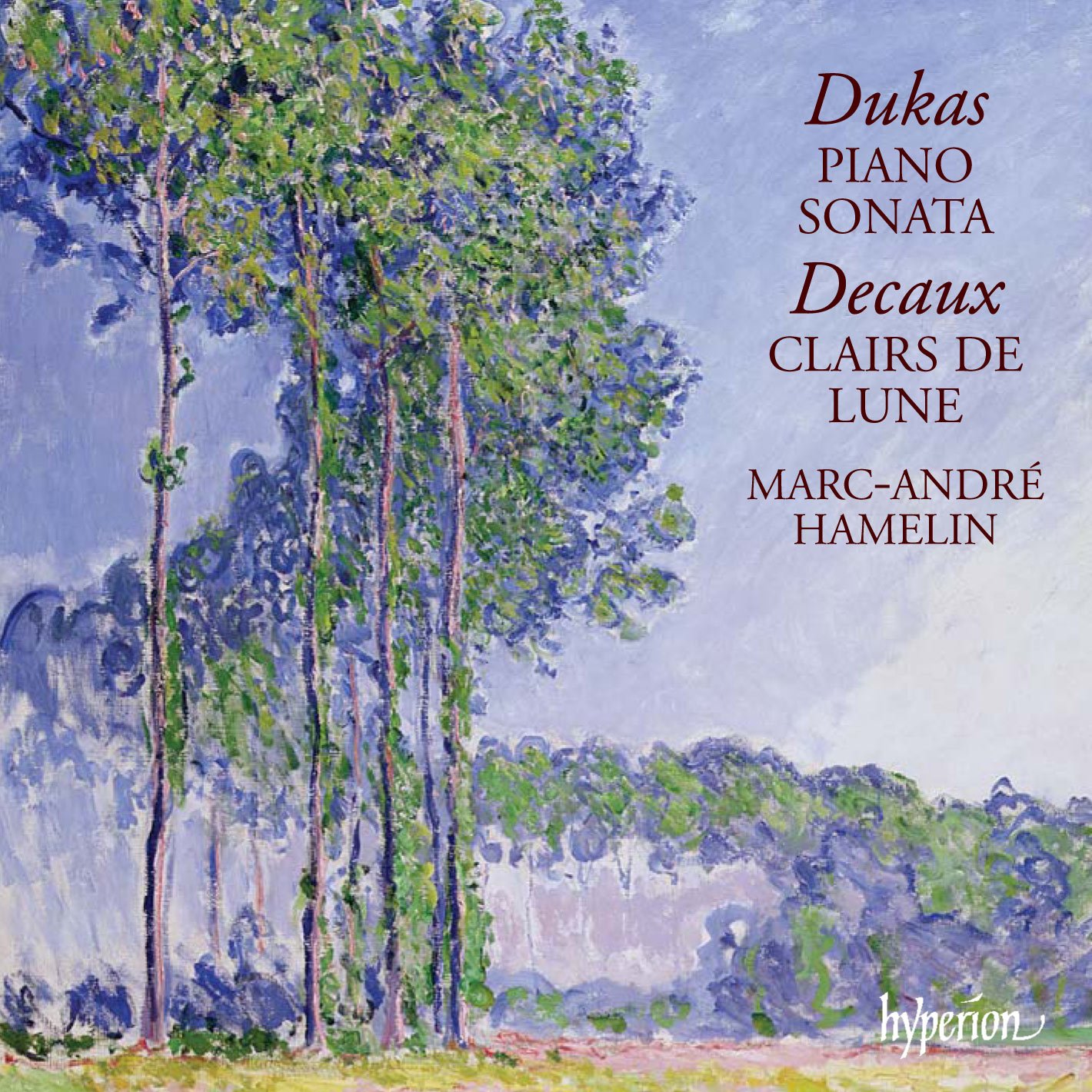 Dukas: Piano Sonata Decaux: Clairs de lune