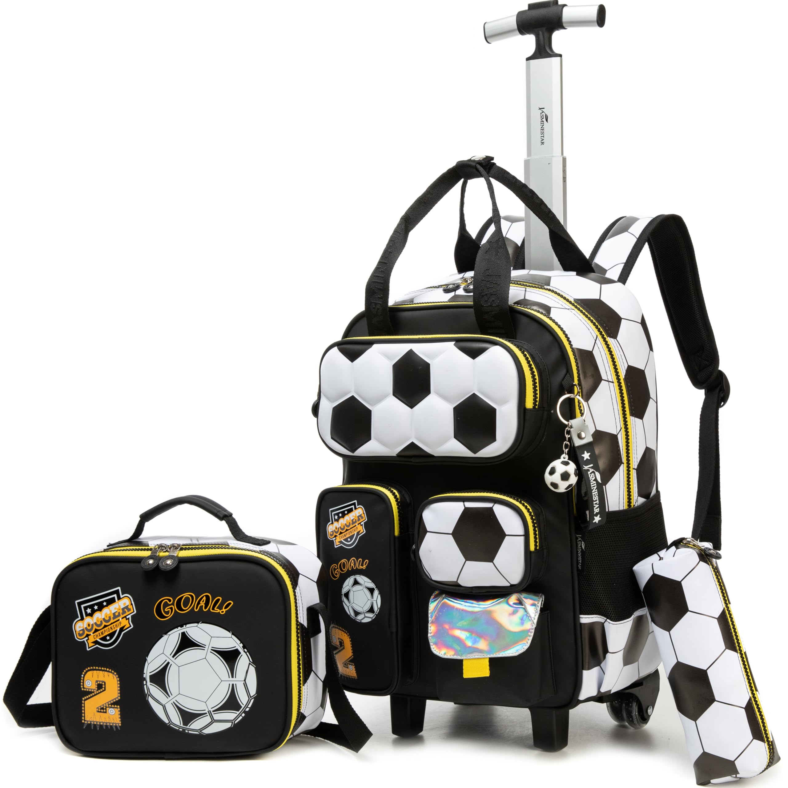 Photo 1 of MYHSBYO Rolling Backpack with Wheels for Boys