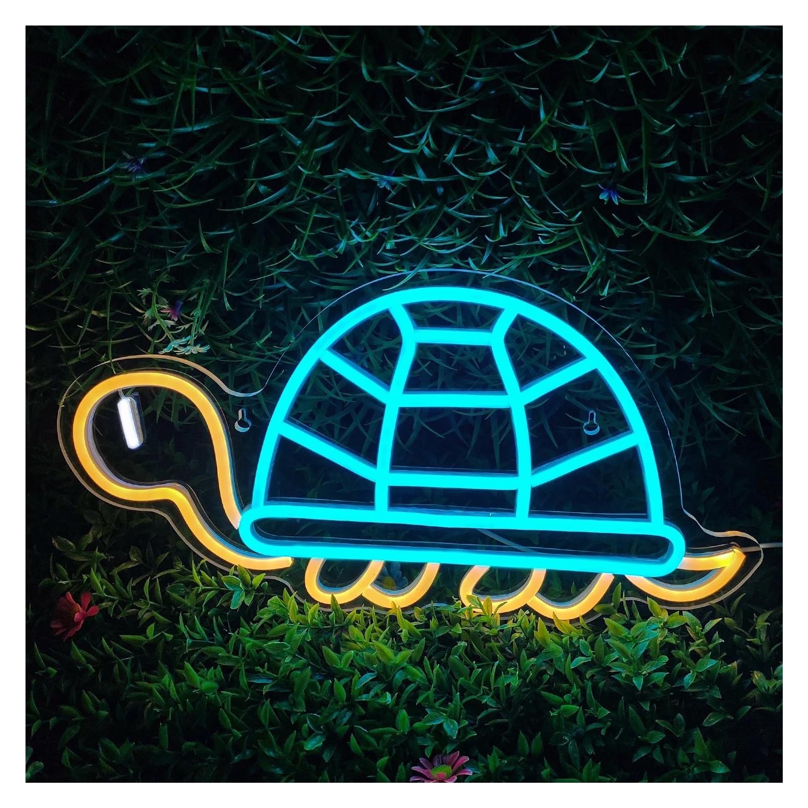 SHOUXI Sign Lamp Turtle Neon Signs, USB Powered Turtle Neon Lights Suitable for Club Bistro Window Decor Business Neon Lights 28cmx42cm(A)