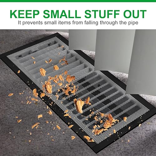 Miniatura 5 de 6 piezas de 15.73 x 11.81 pulgadas (15.748 x 11.811 in) cubierta de ventilación magnética para bricolaje, cubierta de ventilación de registro negra