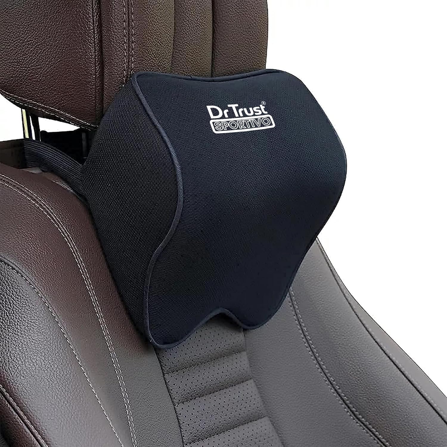 Dr Trust USA Orthopedic Neck Rest Car Seat Cushion Memory Foam Pillow
