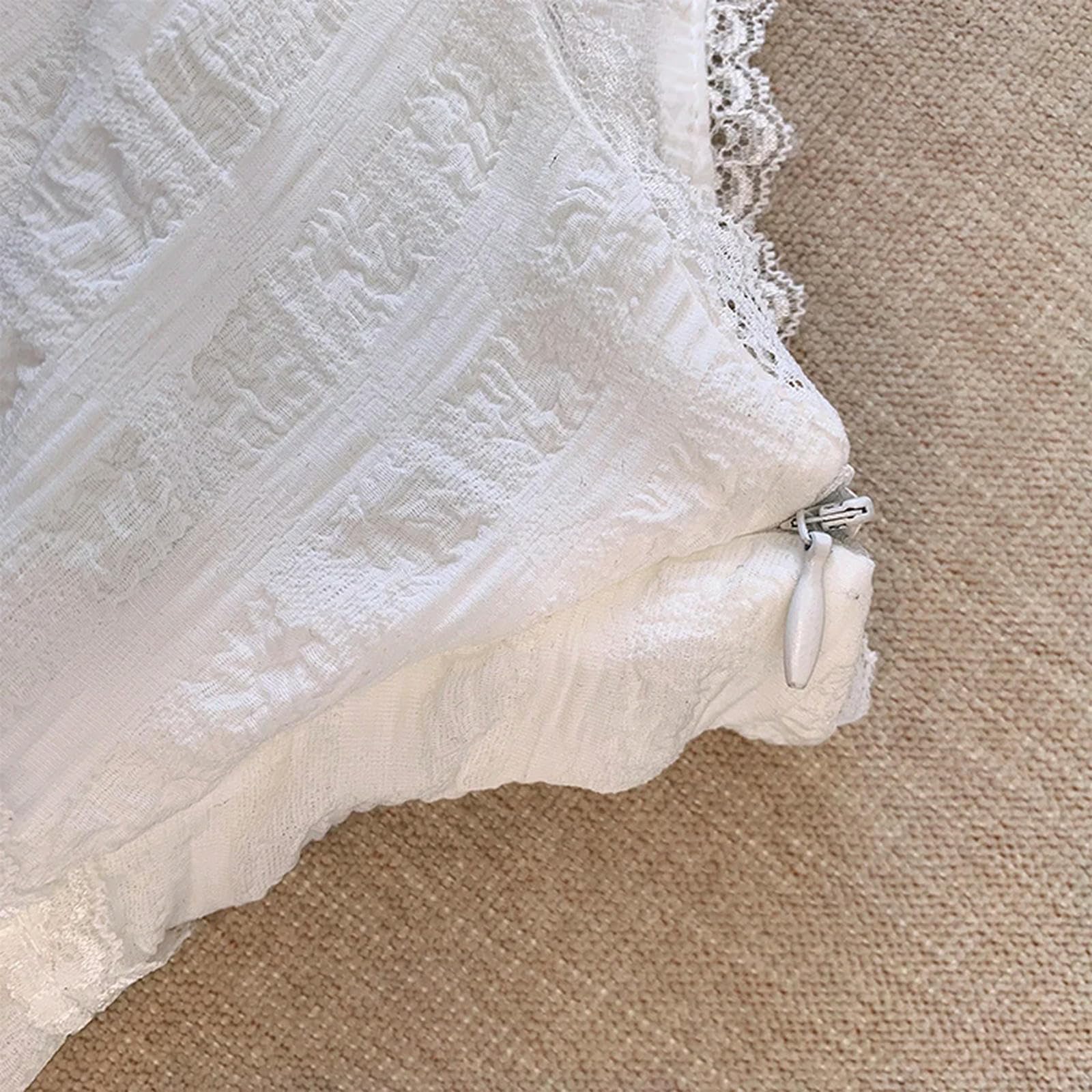 Falda Larga Mujer Cintura Elástica Elástica De La Mujer Caleza Corta con Estampado Floral Falda De Patinador Plisado con Cordero-Blanco-SG