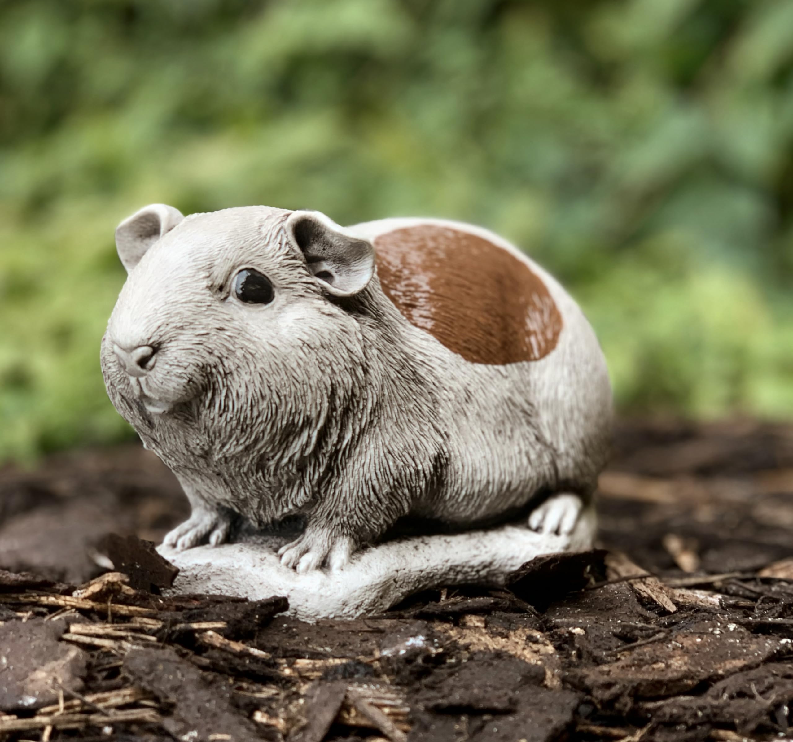 OLOMA Stone guinea pig statue Outdoor animal ornament Cement farm animal decor Garden guinea pig sculpture Concrete guinea pig statue Unique gift Creative concrete pig Modern guinea pig statue