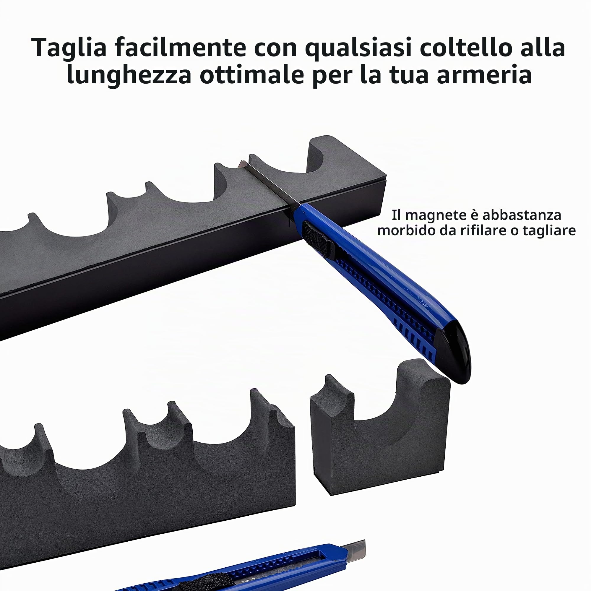 BOOSTEADY Portafucili per Armi da Fuoco per Fucili e Rastrelliera Fucili Schiuma con Strisce Magnetiche Regali per Cacciatori