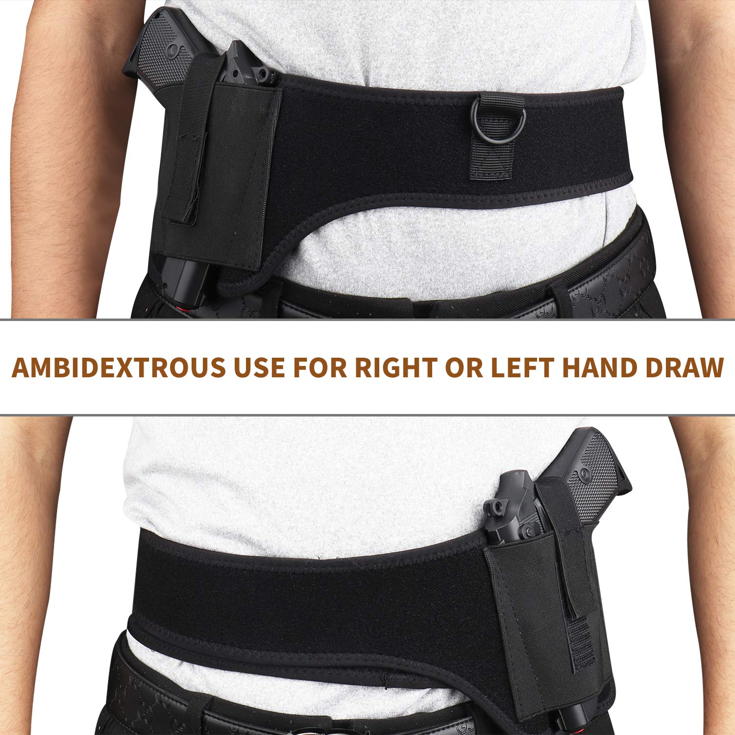 Buy Tactical Belly Band Holster Waist Pistol Holster Concealed Carry