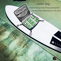 Vista 2 de Surf Sup - Bolsa enfriadora para tabla de remo, bolsillo superior de malla, impermeable, aislada, bolsa de almacenamiento portátil, con cremallera