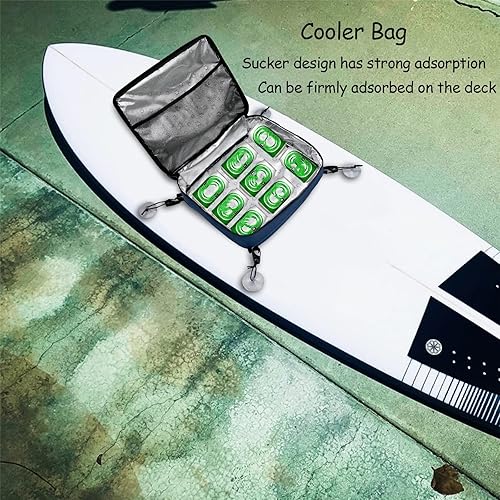 Miniatura 2 de Surf Sup - Bolsa enfriadora para tabla de remo, bolsillo superior de malla, impermeable, aislada, bolsa de almacenamiento portátil, con cremallera,