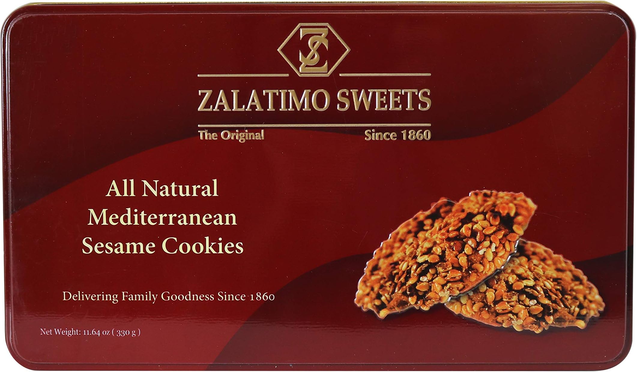 Zalatimo Sesame Cookies, 11.64 OZ (Pack - 1)