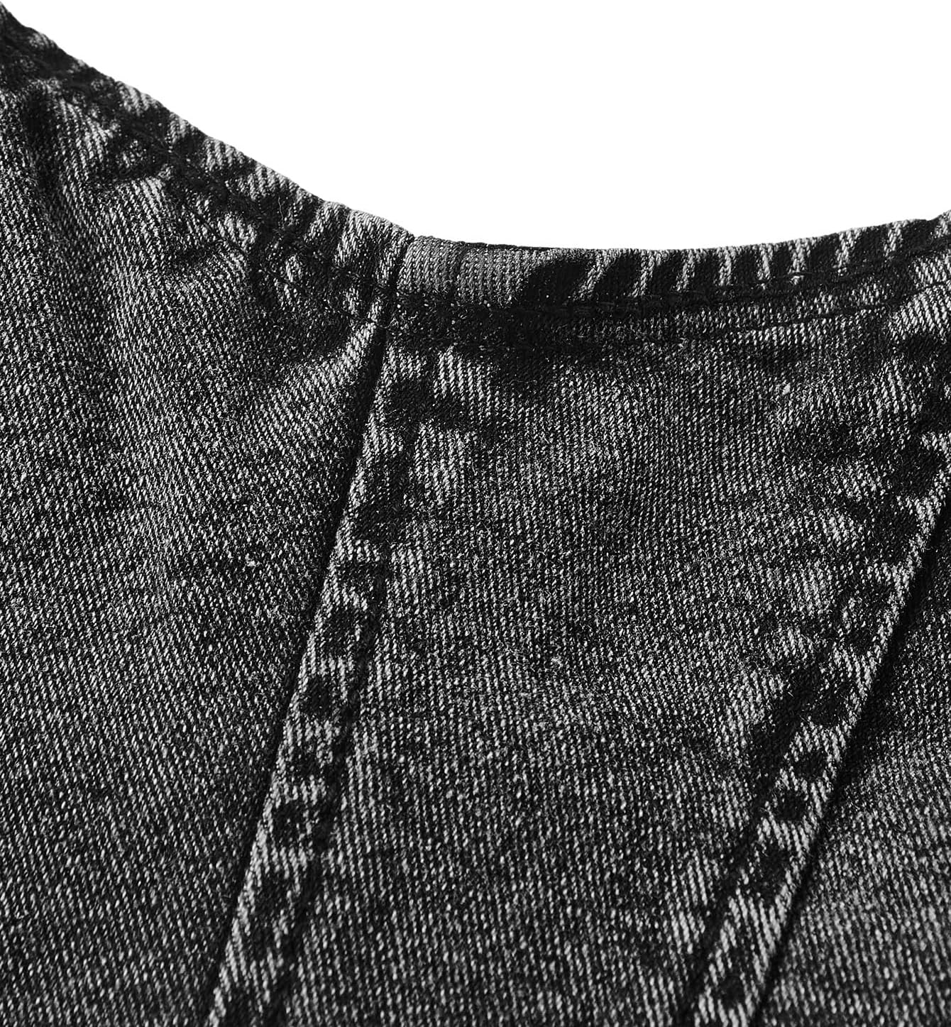 Floerns Women's Solid Strapless Bandeau Asymmetrical Hem Denim Crop Tube Top - Image 3