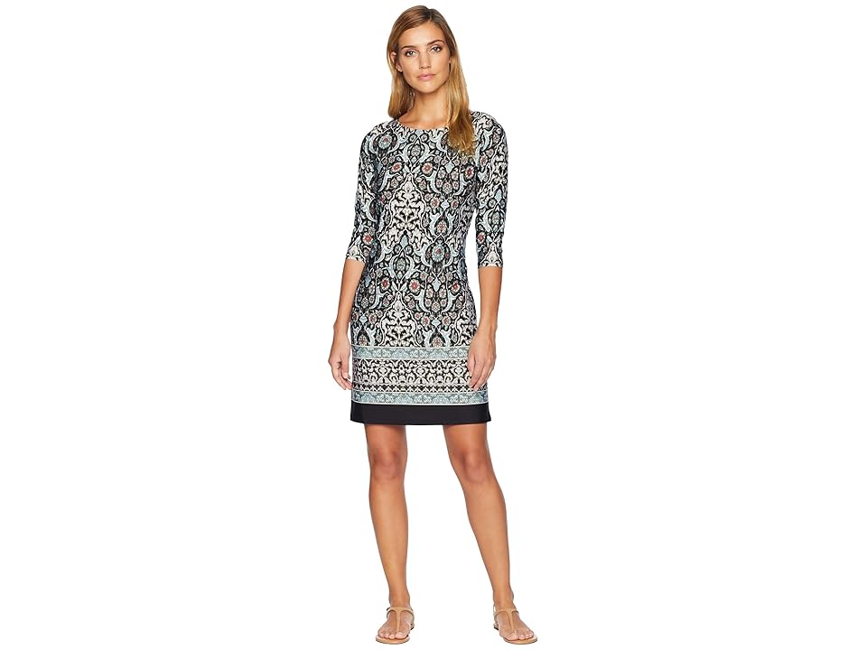 

Roper 1840 Black Floral Vine Border (Black) Women's Clothing