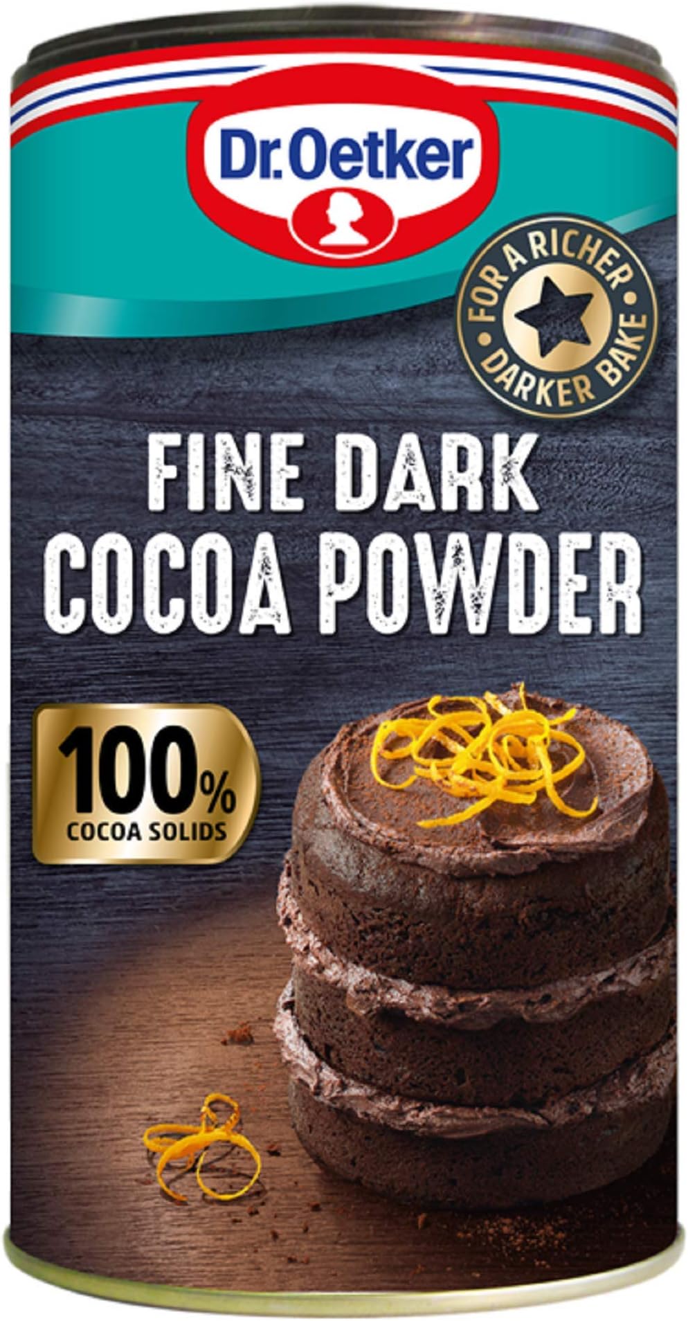 Dr. Oetker Fine Dark Cocoa Powder Tub, 190g