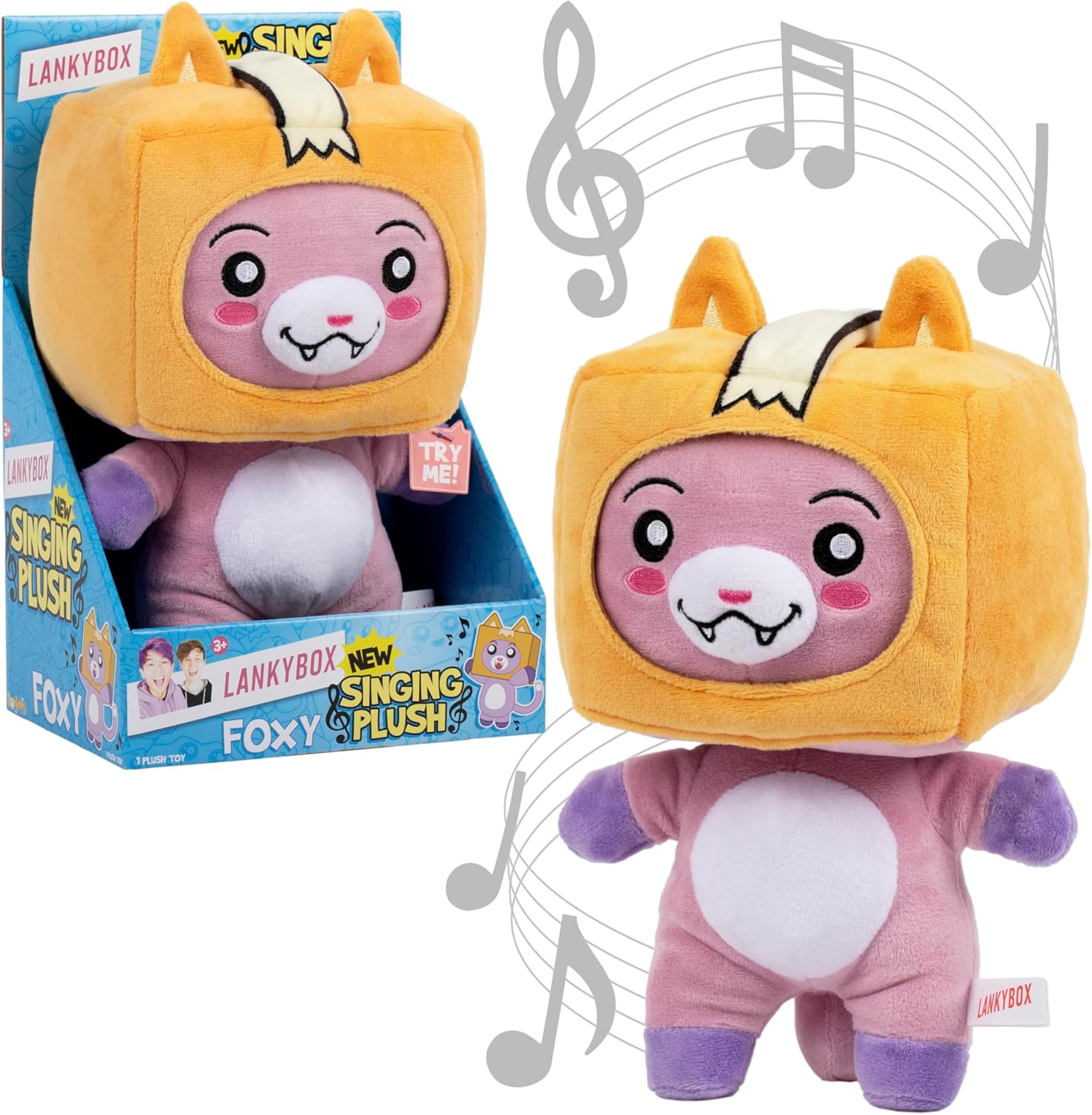 LankyBox Foxy Singing Plush, Collectible Plush, Officially Licensed Merch LankyBox Foxy Singing Plush, Collectible Plush, Officially Licensed Merch