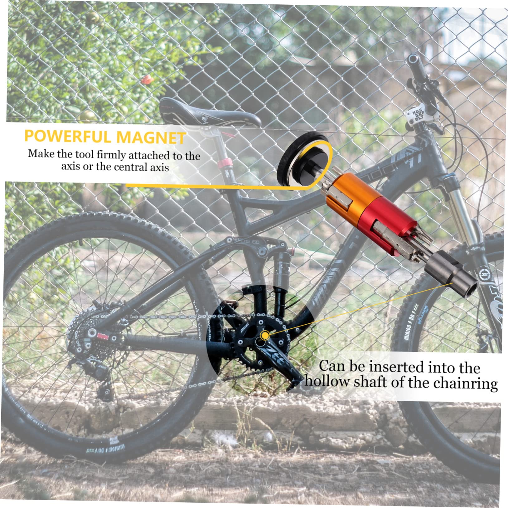 Fahrradwerkzeug Satz für Mountainbike, Schwarz aus Aluminiumlegierung