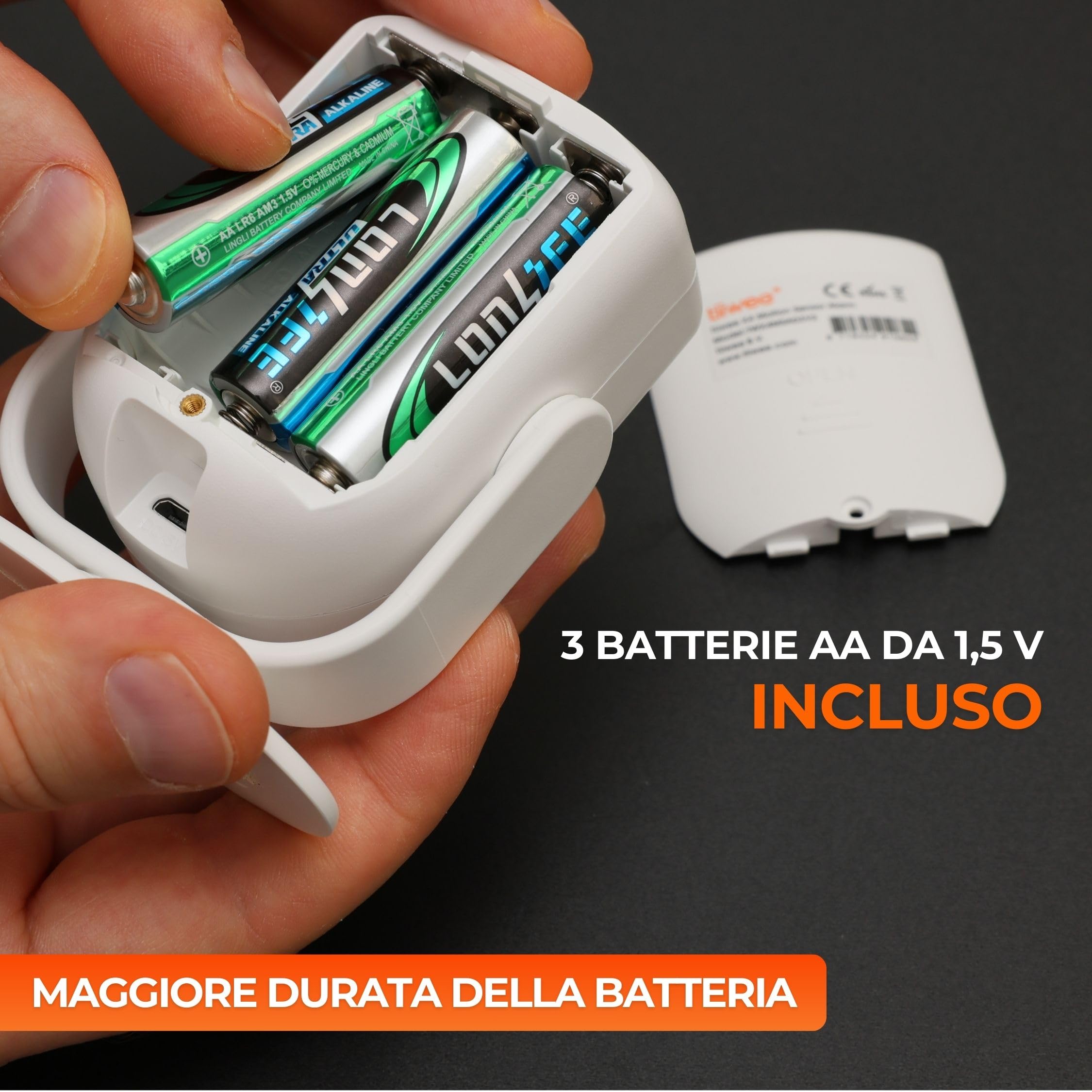 tiiwee X4 Rilevatore di Movimento e Sirena d'Allarme - Sirena da 120 dB - Sistema d'Allarme Antifurto con Telecomando - Espandibile - per Uso in Casa, Garage, Giardino, Capannone