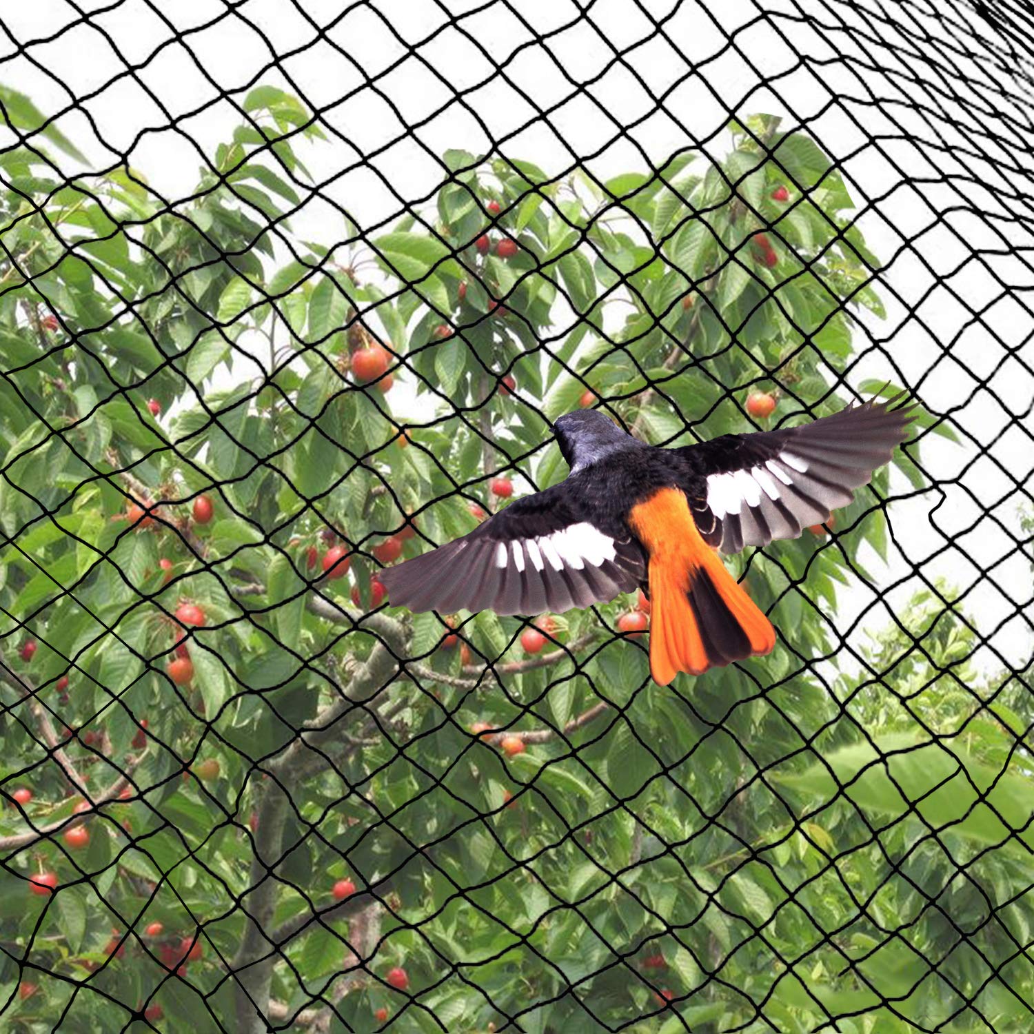 Artpuch 7'x100' Bird Netting Heavy Duty for Garden Recycled Pond Net for Outdoor Planting & Petting to Stop Birds Squirrels and Other Animals