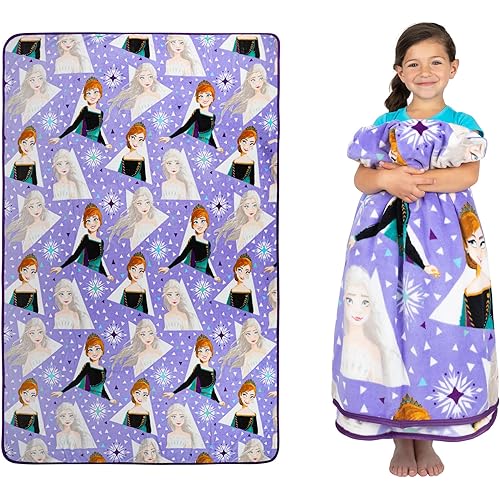 Disney Frozen 2 Kids Bedding Super Soft Plush Throw Blanket, 62 in x 90 in, "Official" Disney Product By Franco