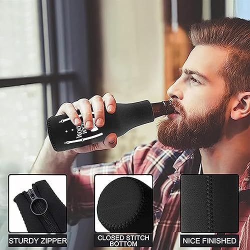 Miniatura 5 de LADY & HOME - Juego de 7 enfriadores de botellas para despedida de soltero, funda para botella de cerveza para novio y padrino, soporte para latas