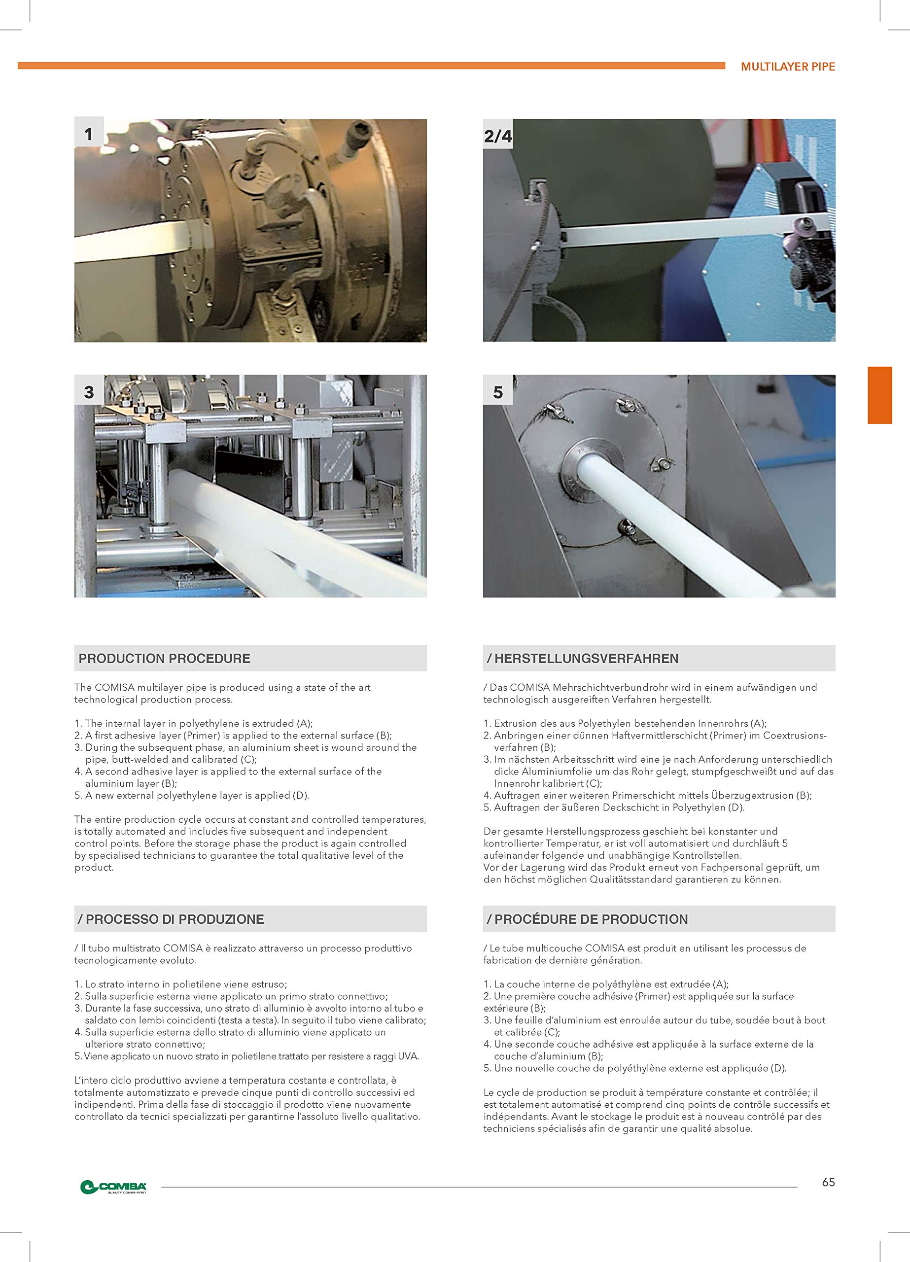 En Composite Tuyau pour chauffage au sol & Sanitaire – 26 x 3 mm – Rouleau de 50 m