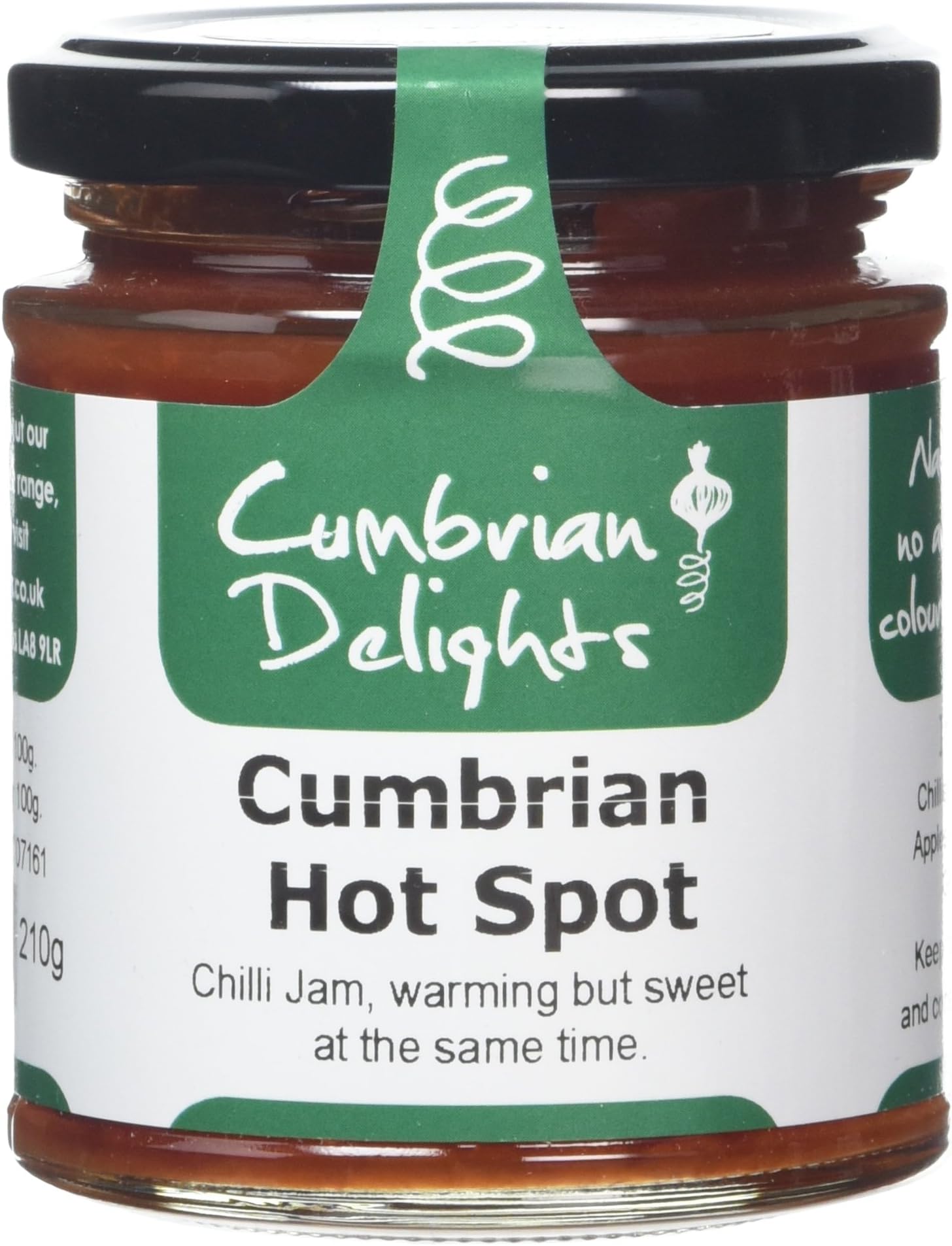 Cumbrian Delights Hot Spot Chilli Jam 210 g (Pack of 2)
