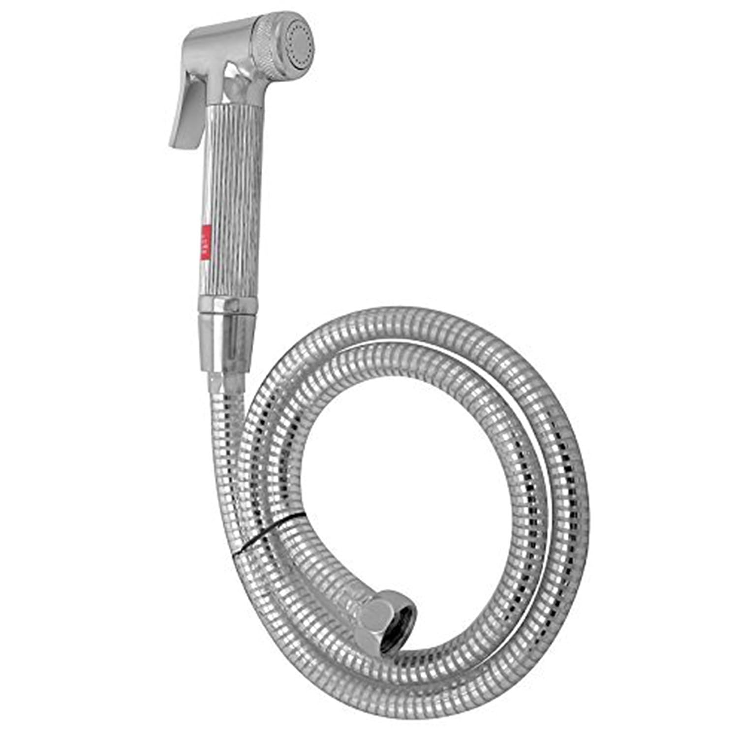 Klaxon Zeta Brass Faucet Gun Set (Silver, Chrome Finish, 3Pieces