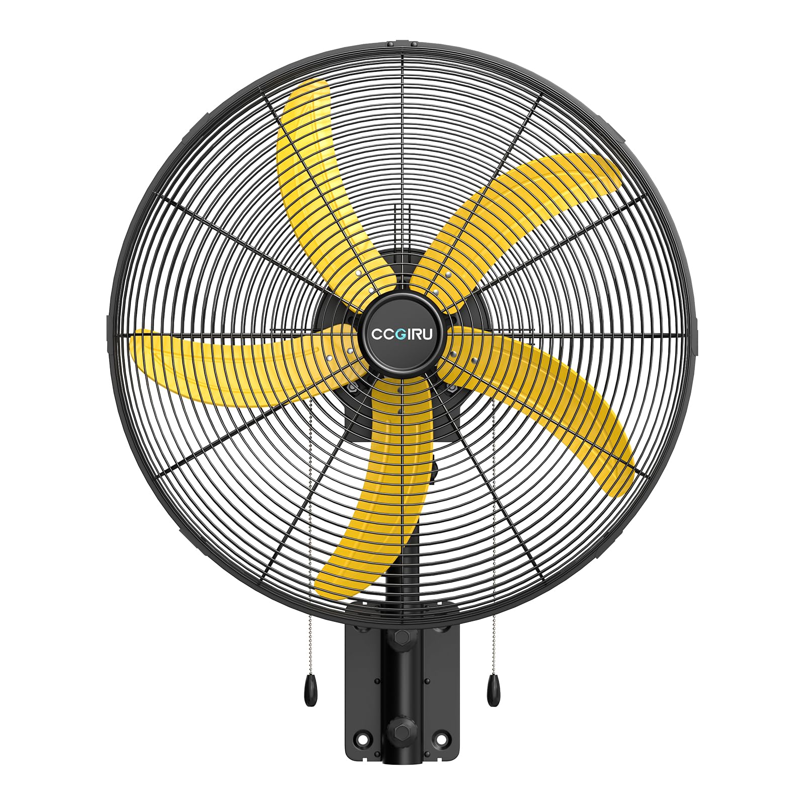 CCGIRU 5000 CFM 20" Wall Fan Oscillating, Professional Industrial Wall Mount Fan with 3 Speed for Warehouse, Factory, Workshops, and Garage, UL Listed