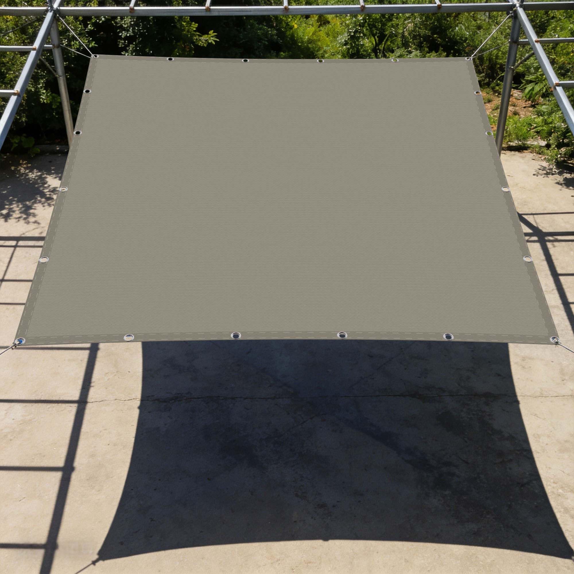 Voile d'ombrage pour patio et jardin repas au sec en extérieur