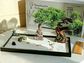 欅 オブジェ インテリア Amazon.com: Zen Garden Kit for Desk Decor - Premium Beautiful