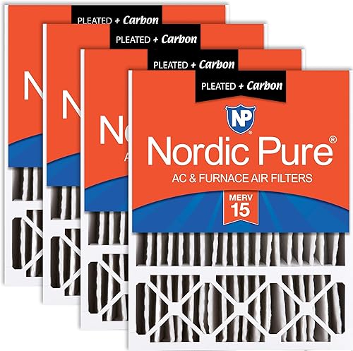 Vista 25 de Nordic Pure 20 x 25 x 5 (tamaño real: 19 3/4 x 24 3/4 x 4 3/8) Lennox X6673 X6675 Filtro Merv 8 de repuesto para reducción de olores 2