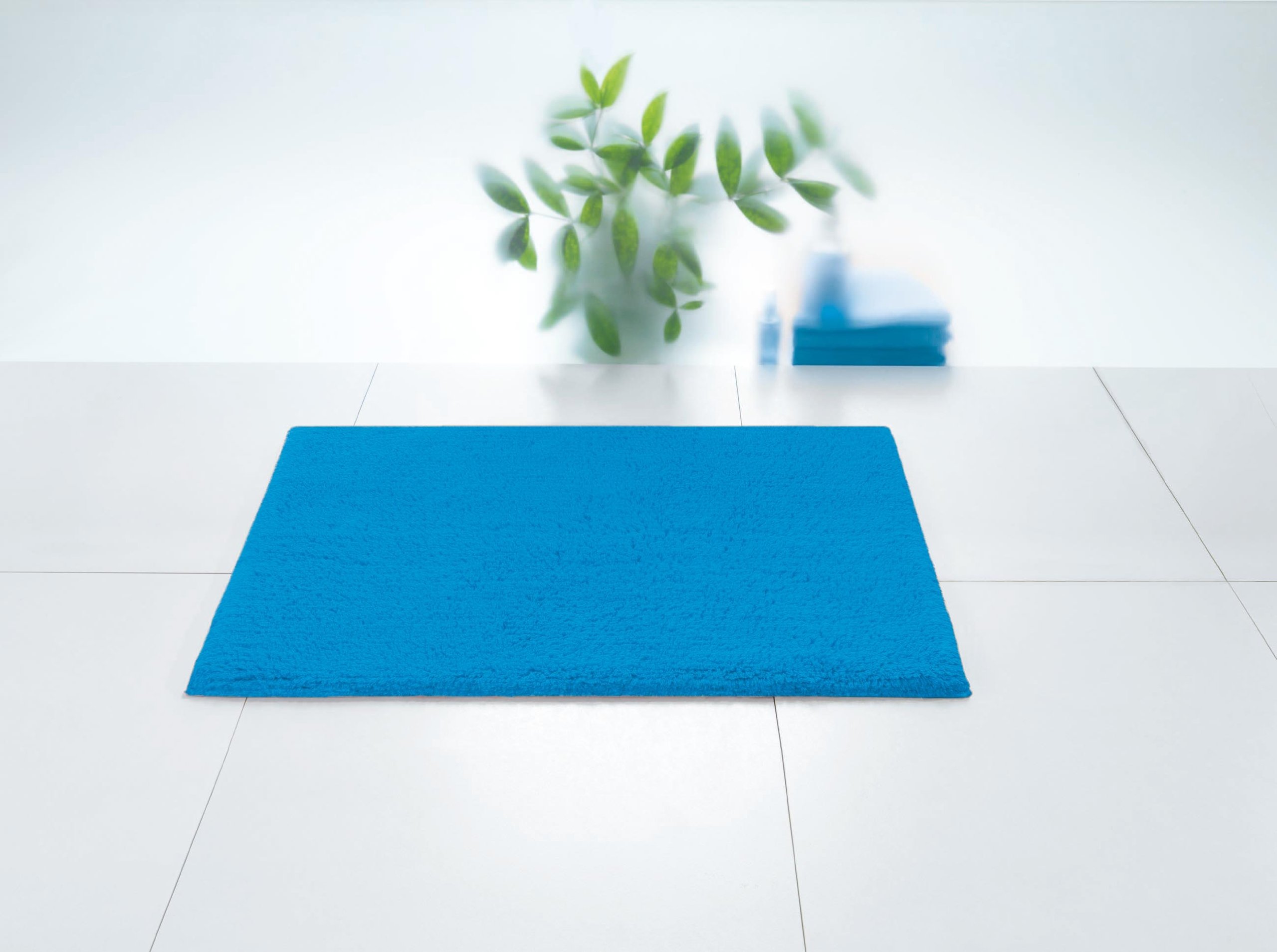 Spirella 10.15592 Badteppich 60 x 90 cm, True Acqua, 100% Bio-Baumwolle