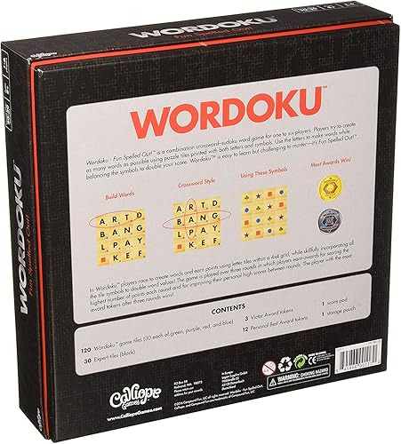 Miniatura 6 de Calliope Wordoku - Divertido deletreado! - CrucigramaSudoku Blended Family Juego de mesa