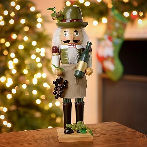 Miniatura 2 de Kurt Adler Cascanueces Viticultor de Madera de 15 Pulgadas