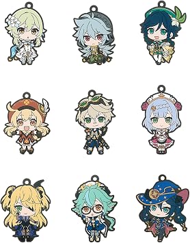 Bushiroad Creative Genshin Impact Capsule Rubber Strap Volume 2 Set of 9