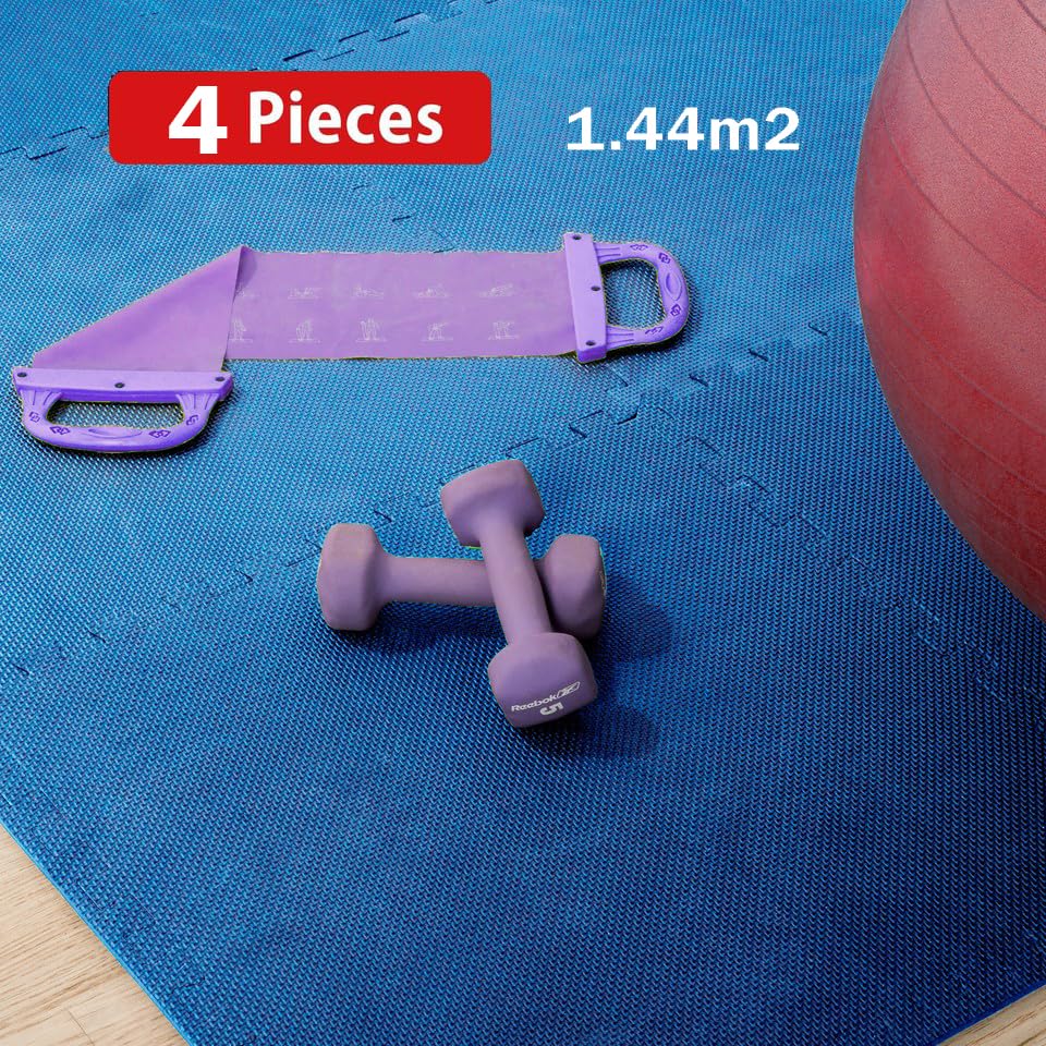 Tapis De Sol Puzzle 8 PCS Tapis De Protection De Sol 60 X 60cm Dalles En Mousse Pour Sport Dalle Caoutchouc Garage