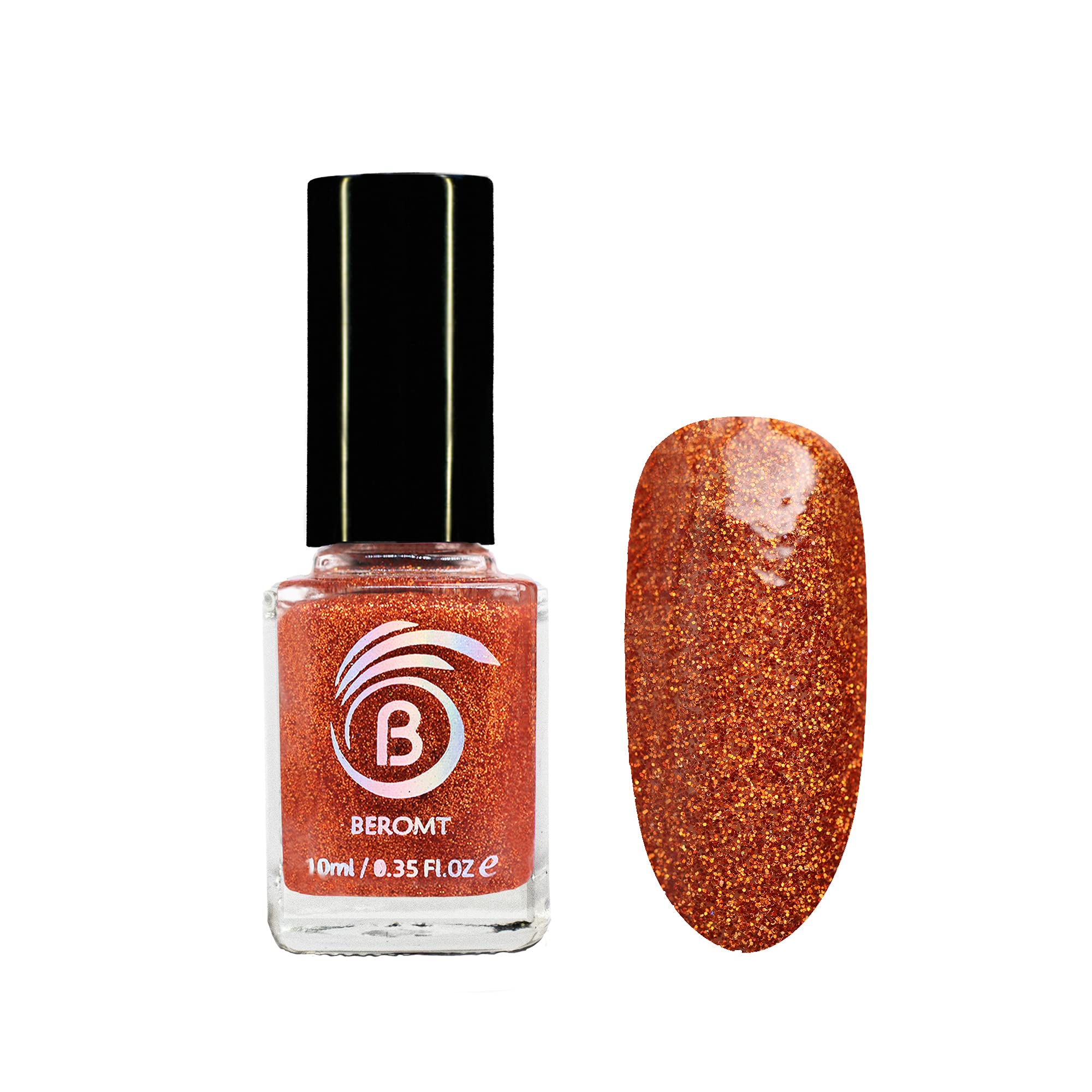 Beromt Sugar Bear Holographic Nail Polish, Glitter Nail Paint, Nail Art Colors, Gel Effect Nail Polish, Best Nail Polish, High-Shine Long Lasting Non-Toxic Professional Nail Polish, 10ml-528-image-16