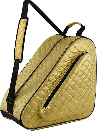 Miniatura 27 de Bolsa para Patines de Hielo, En Línea, Roller y Quad - Para Niños y Adultos Rosado/Amarillo,Albaricoque/Amarillo 016,Negro/Oro,Negro/Rosa