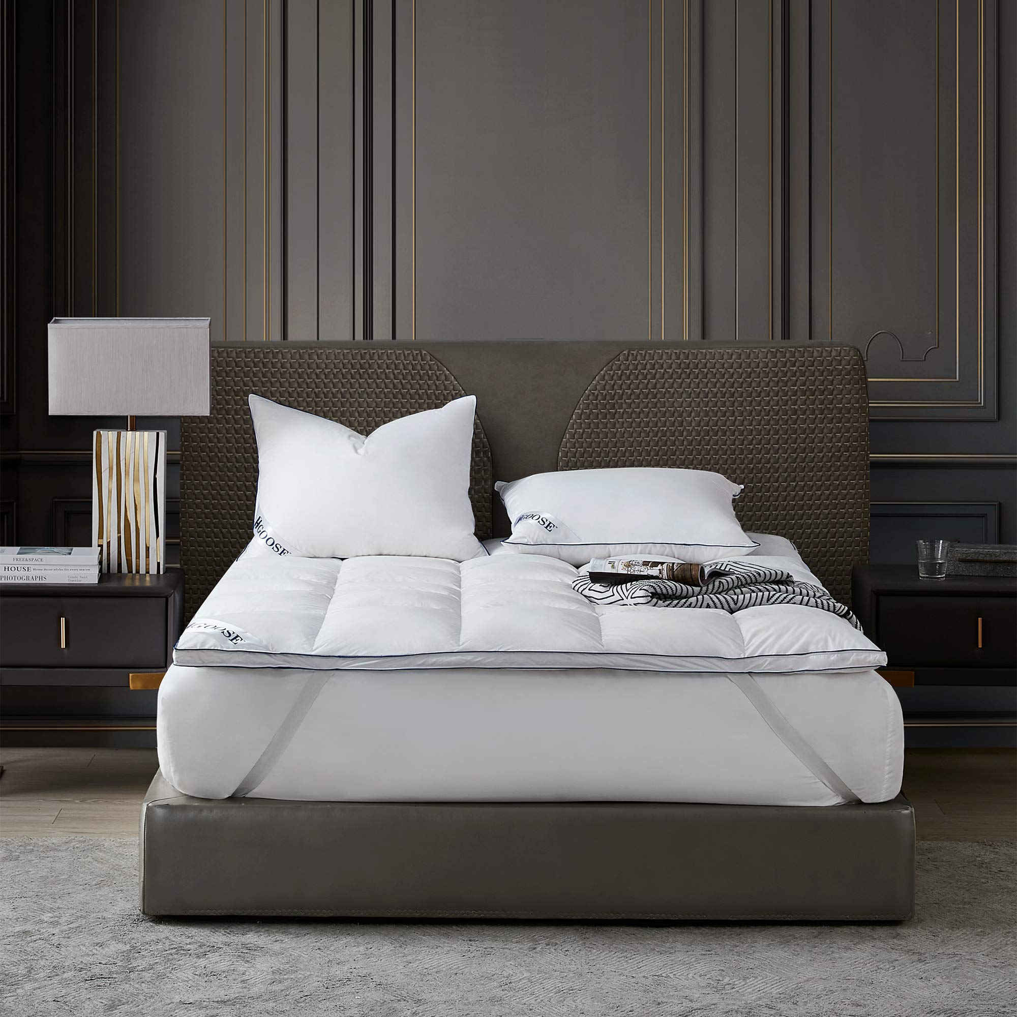 Byourbed HGOOSE - Baffle Box Hungarian Featherbed - Full/Full XL