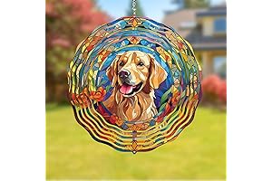 Golden Retriever Wind Spinner: A Cherished Memorial for Your Beloved Pet