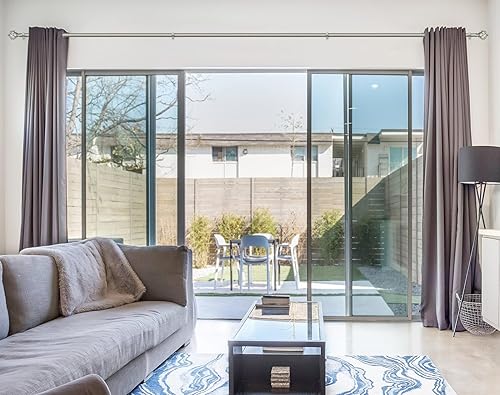 Miniatura 2 de KAMANINA Barras de cortina de 32 a 115 pulgadas (2.6 a 9.6 pies), barras de cortina de 34 pulgadas para empalme de ventanas, barra de cortina