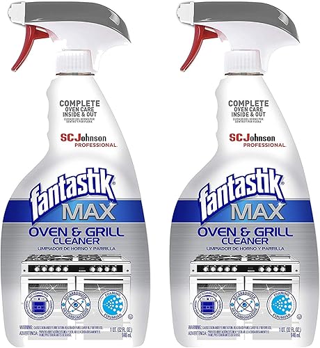Fantastik Max - Spray limpiador para horno y parrilla, limpia por dentro y por fuera, 32 onzas (paquete de 2)