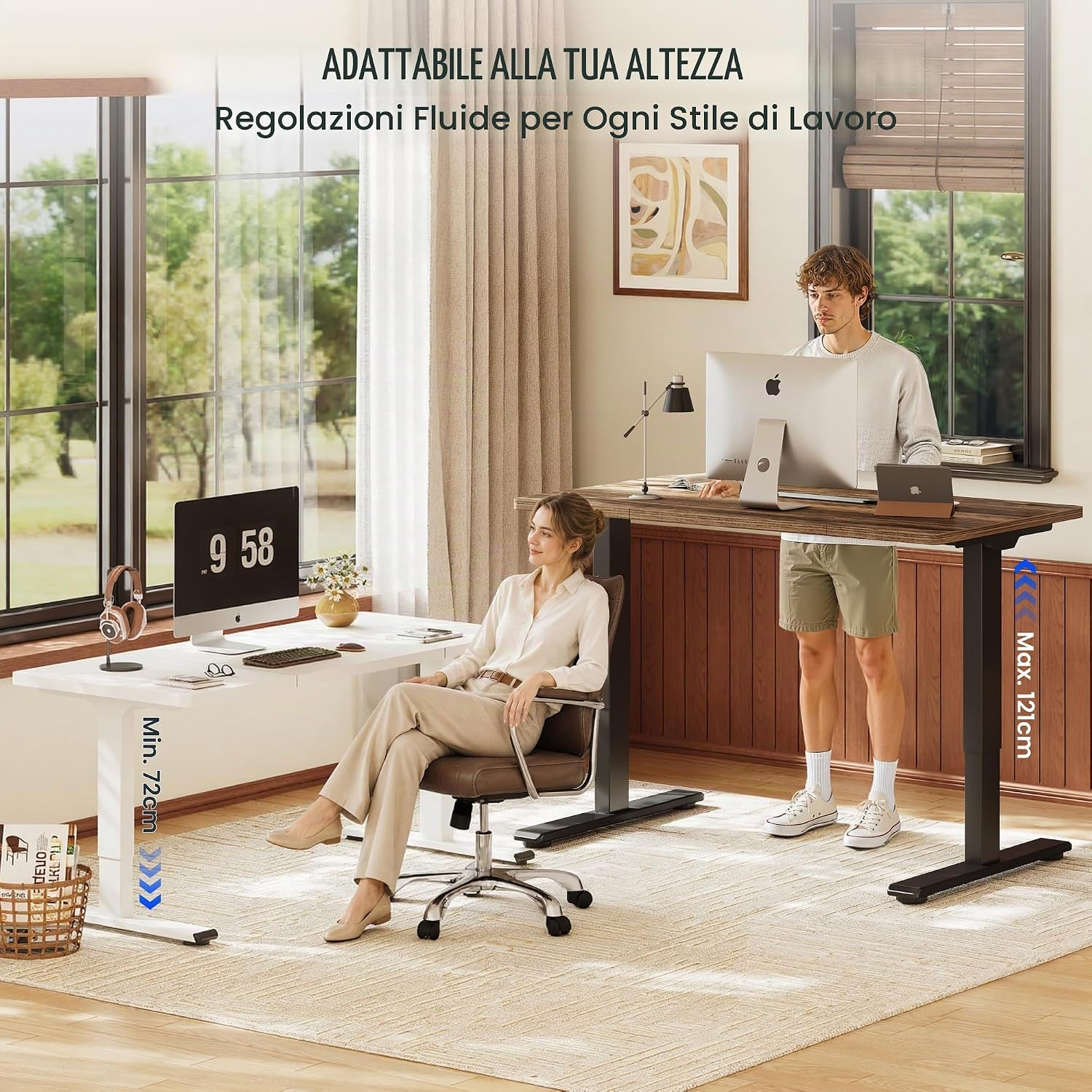 FLEXISPOT QB2 180x80 doppio motore foto 2