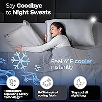 Vista 2 de Silvery Edredón refrescante con infusión de plata, galardonada manta de enfriamiento para personas que duermen con calor con tecnología Silvery