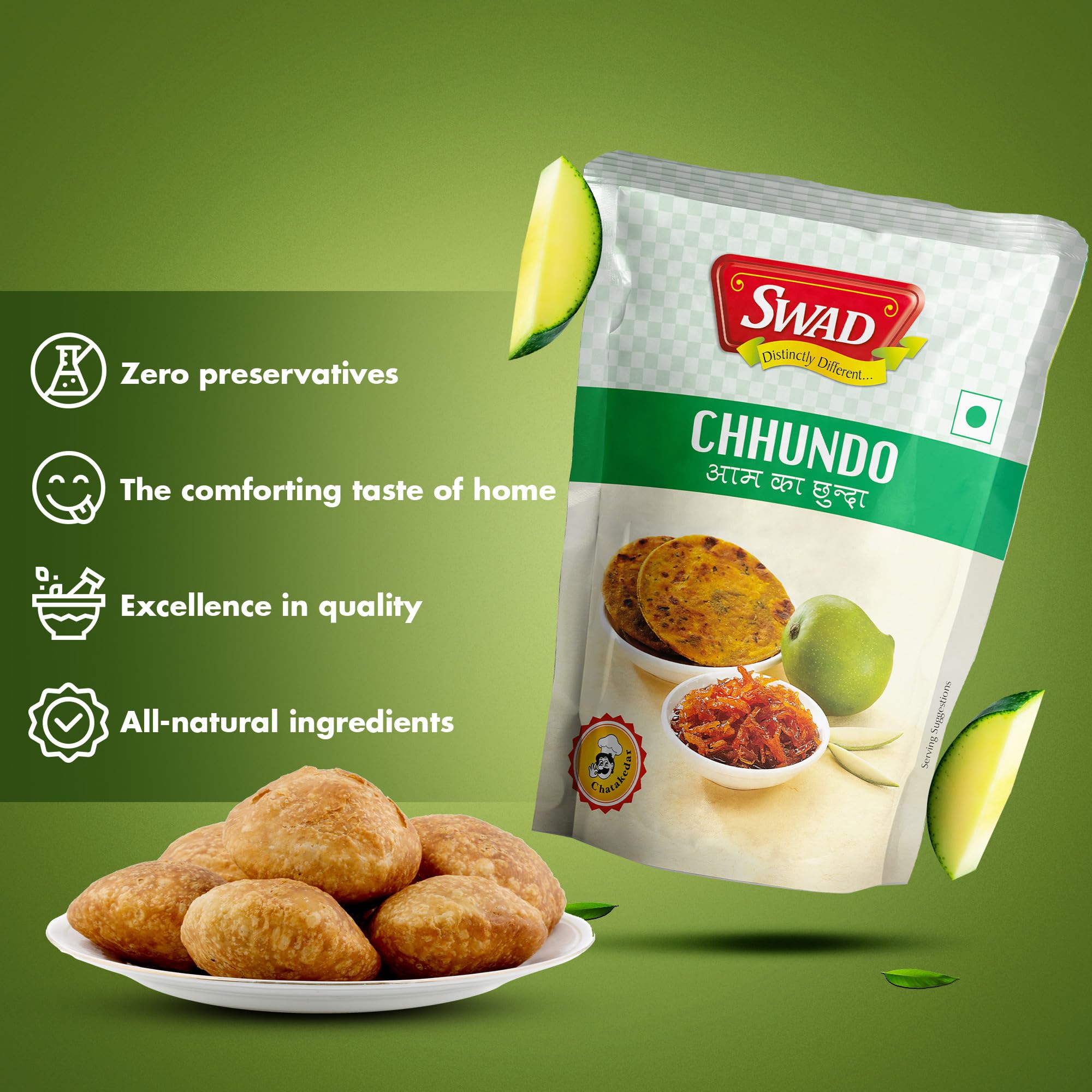 SWAD Traditional Delicious and Tangy Natural Taste Mango Chhundo Pickle | Homemade Fresh Sweet & Sour Aam Chhunda | Khatti Meethi Chutney | Shredded Chatni Pouch Great Flavor 200 Gm Pack of 2 2