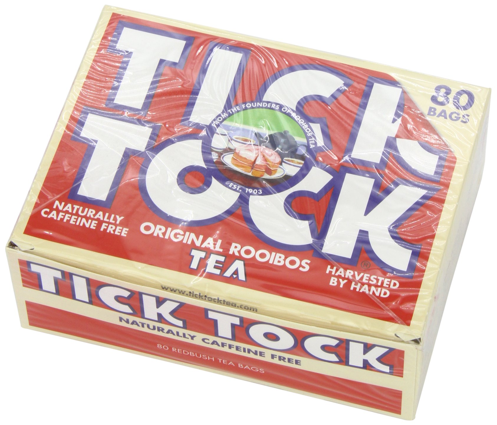 Tick Tock Rooibos Conventional Tea, 80 Tea Bags (Pack of 5, Total 400 Tea Bags)