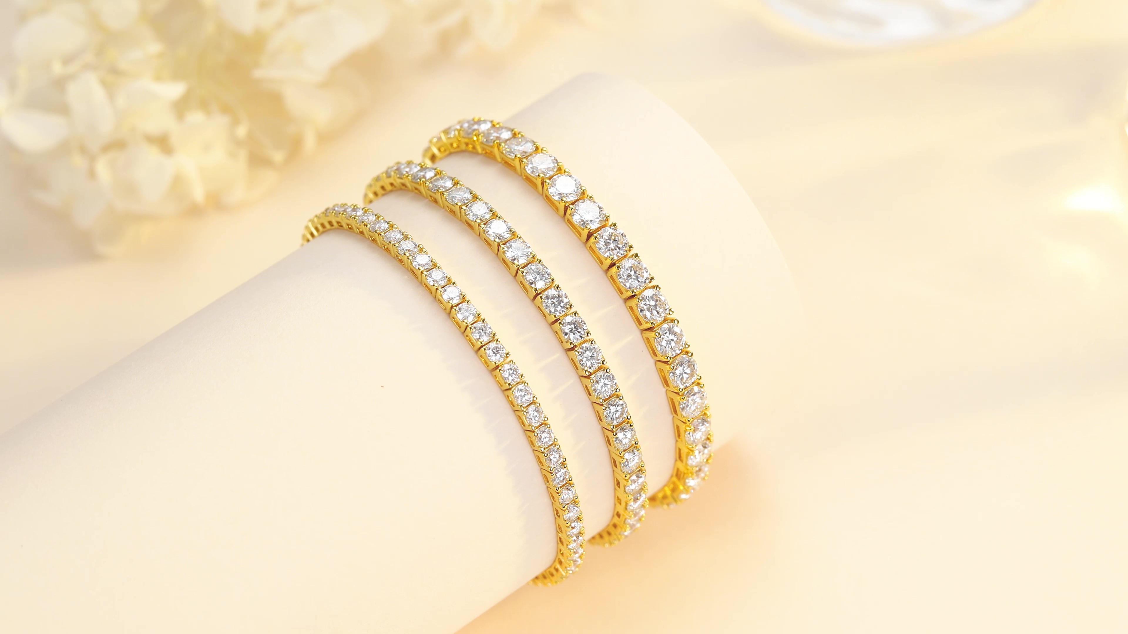 FANCIME モアッサナイト ブレスレット レディース テニス ブレスレット 4㎜ 　シルバー S925 Amazon.co.jp: FANCIME ブレスレット レディース テニス