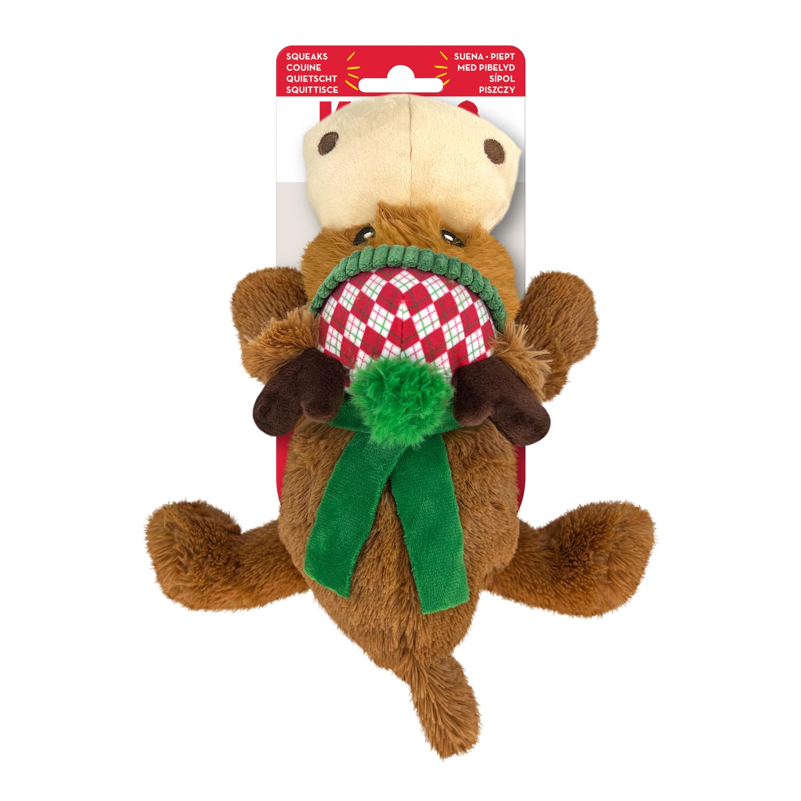 KONG Renne de Noël tendre peluche douce chien M pour réconforter votre animal