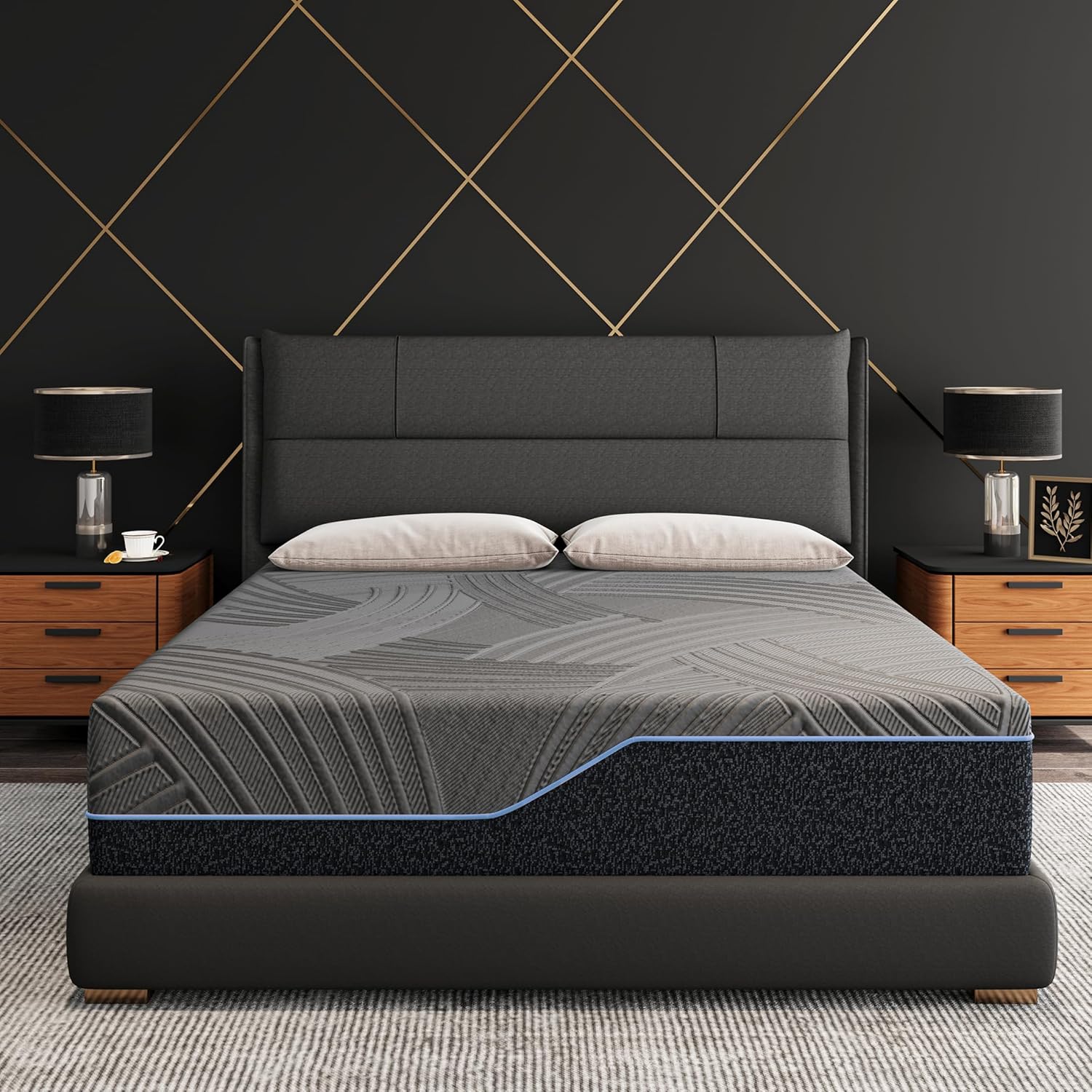 14 Inch Firm Queen Mattress in a Box, Copper Memory Foam Mattress with Cooling Cover, Relieving Pressure & Back Pain, Fiberglass-Free, CertiPUR-US Certified, Foam Made in USA, 60″x80″x14″ 14 Inch Firm Queen Mattress in a Box, Copper Memory Foam Mattress with Cooling Cover, Relieving Pressure & Back Pain, Fiberglass-Free, CertiPUR-US Certified, Foam Made in USA, 60″x80″x14″